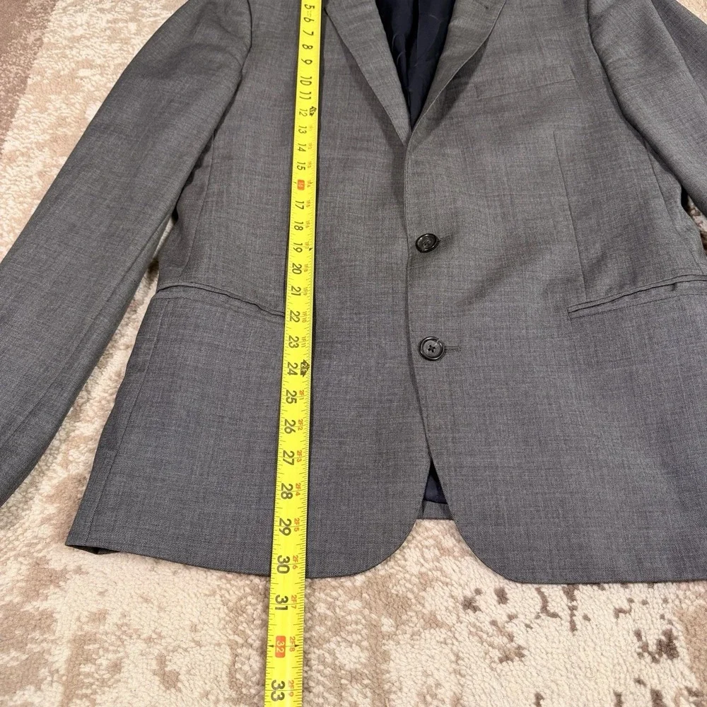 J.Crew Ludlow Jacket Men's 42L Grey Italian Wool Blazer Sport Coat Old Money